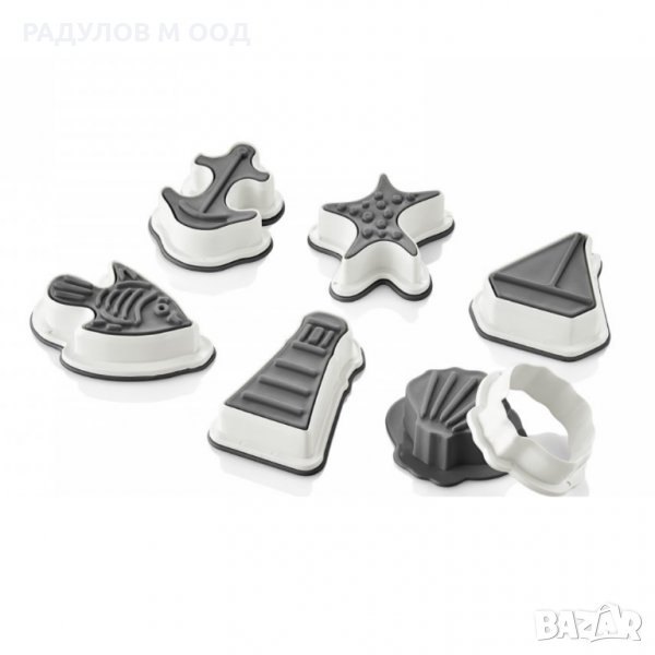 Форми за бисквитки BAGER PLASTIK, Морски мотиви, 6 броя / 201841, снимка 1