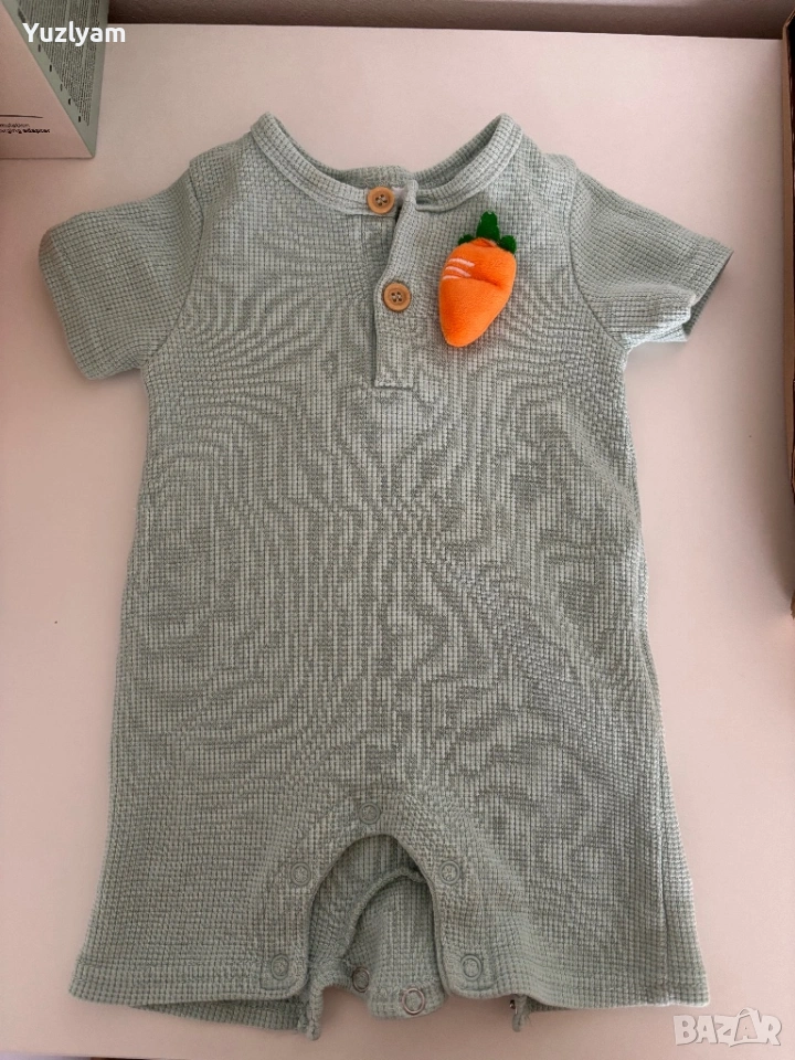 Бебешки гащеризон с къс ръкав за момче, снимка 1