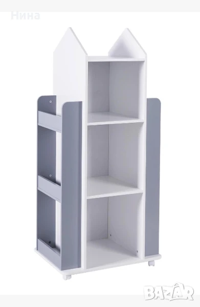 Дървена секция ROCKET с рафтове на 4 нива, снимка 1