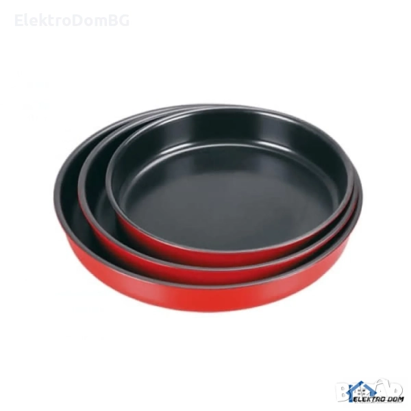 Комплект от 3 броя тави не залепващо покритие, снимка 1