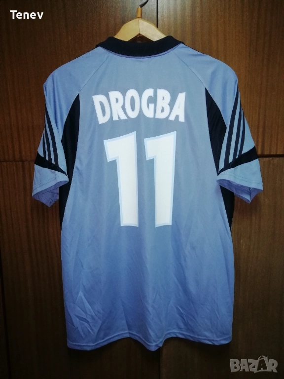 Olympique Marseille Drogba 2003 2004 Third Adidas оригинална тениска фланелка Марсилия Дрогба екип , снимка 1