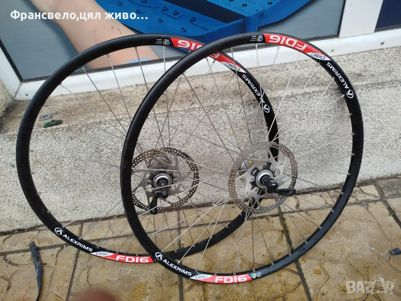 26 цола капли за велосипед колело Shimano deore lx, Alex rims,с дискове 160 център лоок , снимка 1