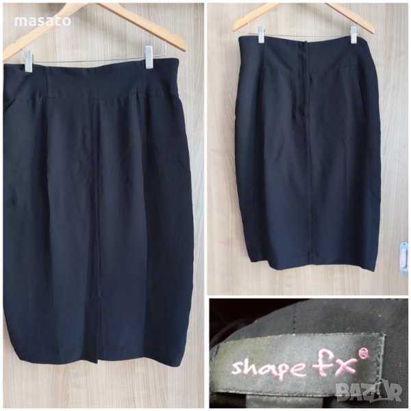 Shape FX - черна пола  тип молив със стягаща подплата, снимка 1