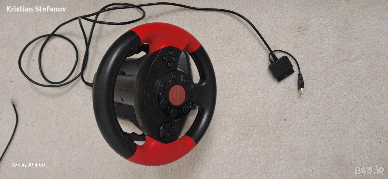 Волан за игри PC, Playstation 2, Playstation 3, 13 бутона и вибрация, Esperanza High Octane, снимка 1