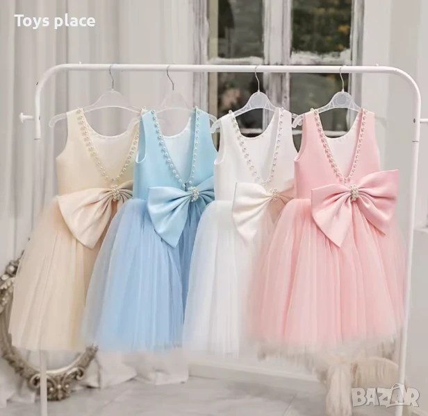 Празнична детска рокля за кръщене, сватба, шаферка , снимка 1