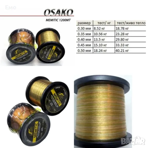 Шаранджийско влакно 1200м. - Зелен цвят, снимка 1