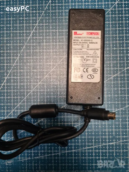 Оригинален захранващ адаптер Leadman POWMAX KY-05036S-12 12V / 5V , снимка 1