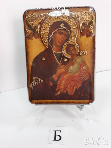 Луксозна икона на платно с Пресвета Богородица Майка - Модел Б - идеален подарък за Именните дни, снимка 1