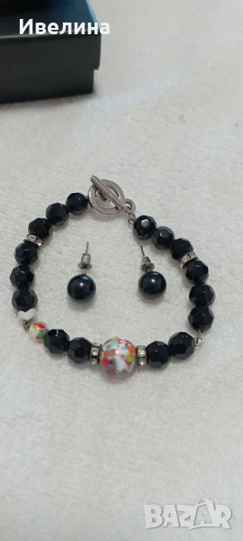 Комплект гривна обици, снимка 1