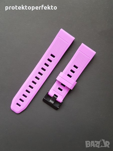 Силиконова каишка за GARMIN Fenix 5 – лилав цвят, снимка 1