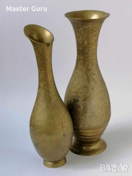 Стари бронзови гарафи, вази, кани - 2 бр, снимка 1