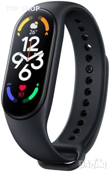 Смарт гривнa XIAOMI MI BAND 7 BLACK 1.62 ", ПУЛСОМЕР, снимка 1