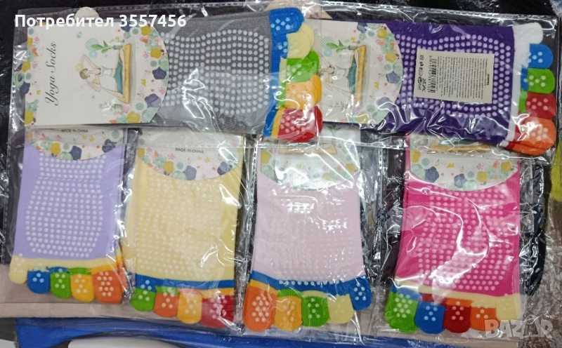 чорапи с пръсти за йога Дамски , снимка 1