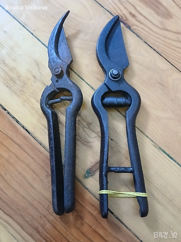 Стари ретро лозарски ножици , снимка 1