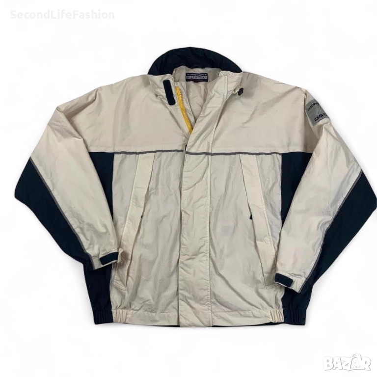Discovery DSC Винтидж яке с качулка мъжко размер XL бежово синьо., снимка 1