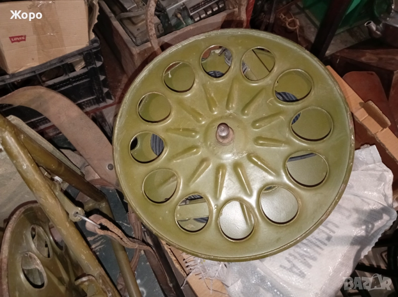 макара с кабел за полеви телефон WW2 WWII , снимка 1