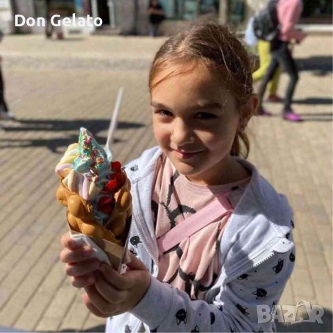 Суха смес за ЗЕЛЕНИ гофрети * Смес на прах за  Bubble Waffle ШАМ ФЪСТЪК * (1300г / 1.5 L Вода), снимка 3 - Други - 39260937