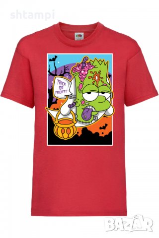 Детска тениска The Simpsons Bart Simpson 02,Halloween,Хелоуин,Празник,Забавление,Изненада,Обичаи,, снимка 3 - Детски тениски и потници - 38158070