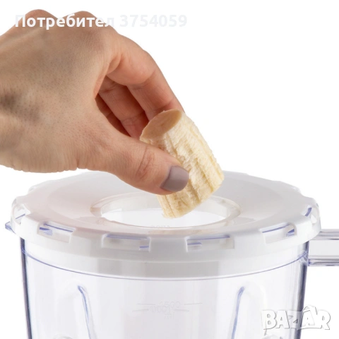 Блендер, 500W, 1.5 л, пласт.кана, сив, снимка 7 - Блендери - 53130774