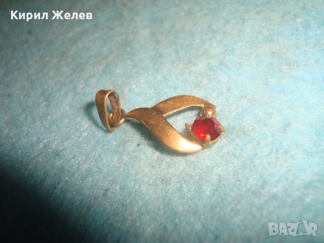 СТАРИННО СКЪПОЦЕННО АРТ ДЕКО БИЖУ БРОНЗ ПОЗЛАТА с ФАСЕТИРАН ГРАНАТ МЕДАЛЬОН ПЕНДАНТ 72101, снимка 15 - Антикварни и старинни предмети - 35653791