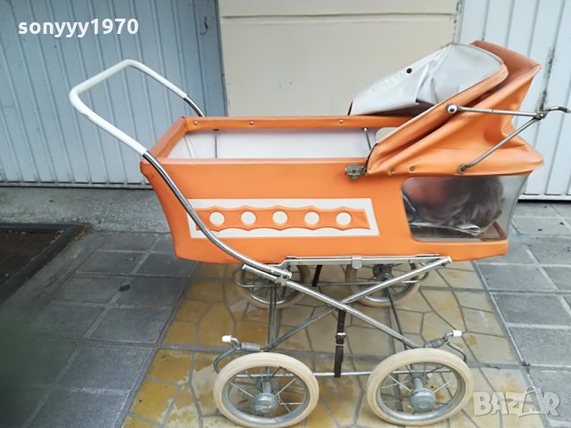 АНТИКА-РЕТРО КОЛИЧКА ЗА БЕБЕ/КУКЛА-80Х70Х45СМ, снимка 9 - Антикварни и старинни предмети - 26222532