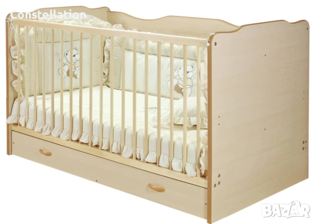 Бебешко / детско легло/кошара с матрак, възглавница + подарък 2 чаршафа