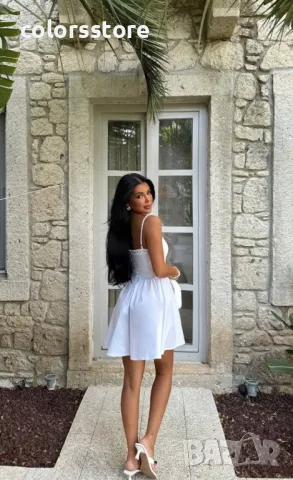 Дамска рокля Lace White, снимка 3 - Рокли - 47639827