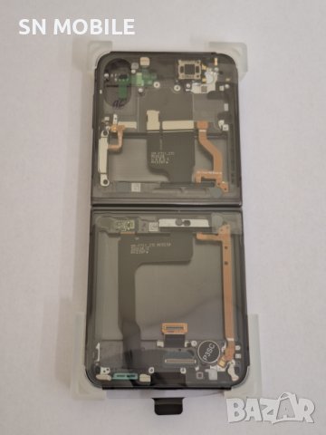 Оригинален дисплей за Samsung Z Flip 4 5G 2022 SM-F721 GRAPHITE GRAY с рамка, снимка 2 - Резервни части за телефони - 43193486