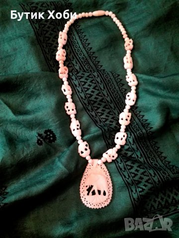 Оригинално колие от слонова кост, снимка 2 - Антикварни и старинни предмети - 37819561