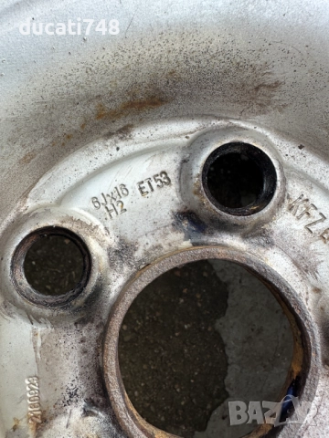 4бр. железни джанти 16" 5х112 - VW Sharan, Seat Alhambra, Ford Galaxy, снимка 4 - Гуми и джанти - 52630167