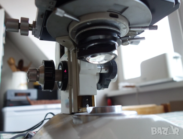 Микроскоп PZO с оптика Karl Zeiss Jena, снимка 4 - Медицинска апаратура - 52593834