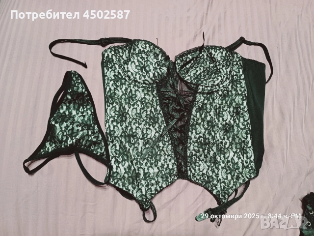 Корсет в черно и бяло, снимка 3 - Корсети, бюстиета, топове - 52698084