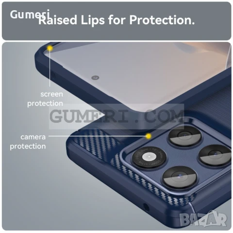  Motorola Edge 60 5G  Противоударен Силиконов Гръб - Карбон, снимка 8 - Калъфи, кейсове - 50504994