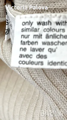 Копринена блуза/ поло светъл беж, снимка 6 - Блузи с дълъг ръкав и пуловери - 49327676