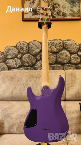 Schecter C-6 Deluxe Satin Purple - ъпгрейдвана, като нова, снимка 8 - Китари - 52446057