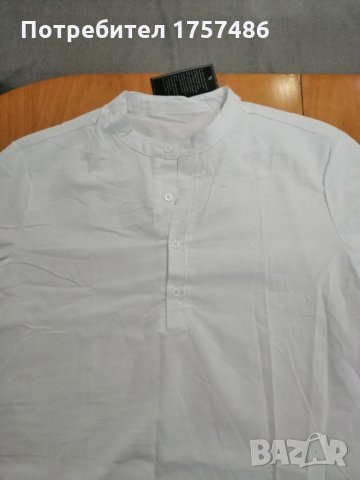 Бяла риза-блуза, снимка 1 - Блузи - 26274338