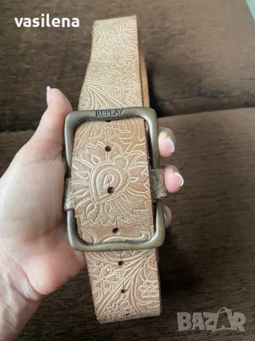 Винтидж колан от естествена кожа Replay