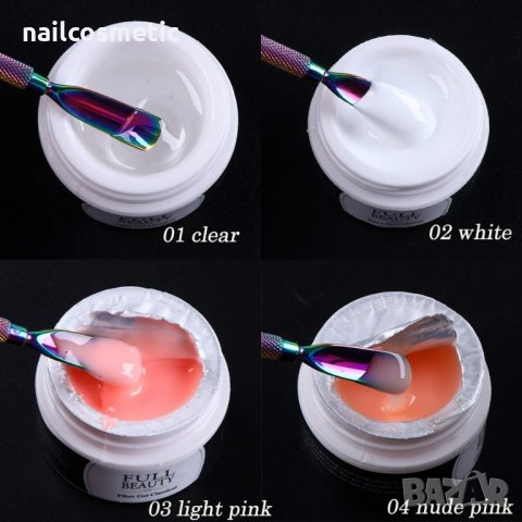 UV&LED ГЕЛ ЗА ИЗГРАЖДАНЕ FULL BEAUTY - 15МЛ, снимка 7 - Продукти за маникюр - 35253954