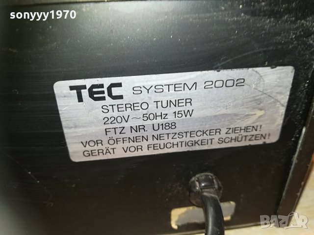 tec system 2002 stereo tuner-germany 2604211114, снимка 15 - Ресийвъри, усилватели, смесителни пултове - 32681641