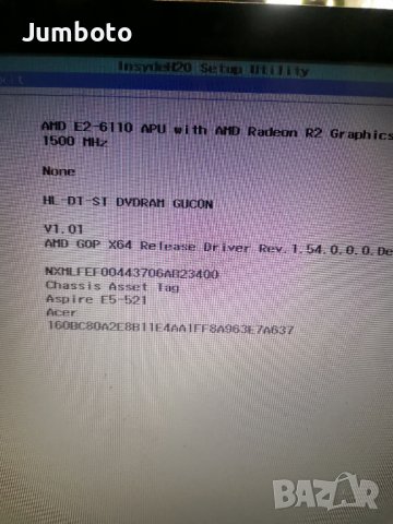 Acer e5-521 amd E2-6110 4 ядрен на части
