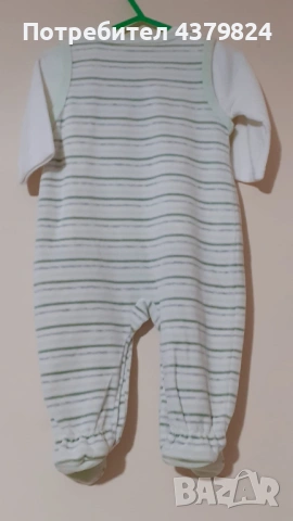Нови немски комплекти гащеризон и блуза за бебешки  р.62 и р.68, с этикет, снимка 5 - Комплекти за бебе - 53462347