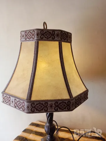Стара настолна лампа арт деко, снимка 7 - Настолни лампи - 49659104