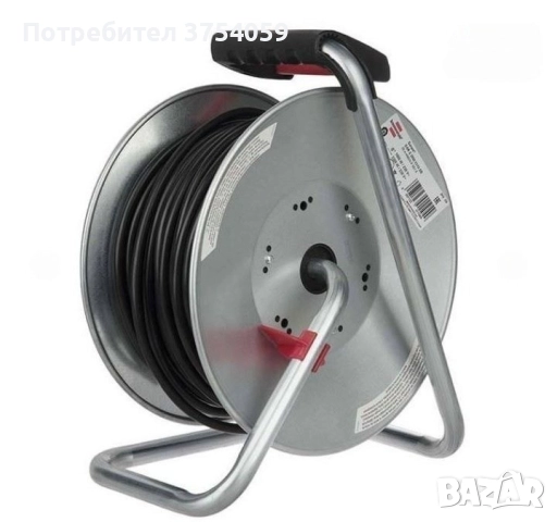 Електрически удължител с макара 50 метра, снимка 4 - Други инструменти - 52363583