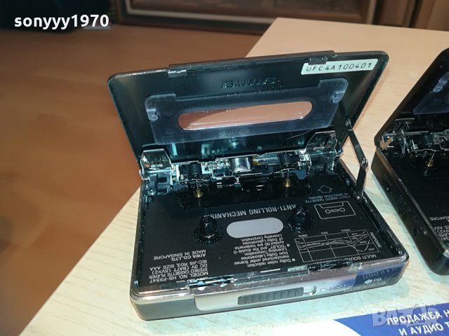 aiwa walkmen-made in singapore-mettal-2 броя, снимка 13 - MP3 и MP4 плеъри - 28436729