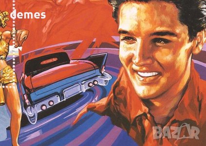 Блок марка Елвис Пресли, 1995, Монголия, снимка 2 - Филателия - 37953811