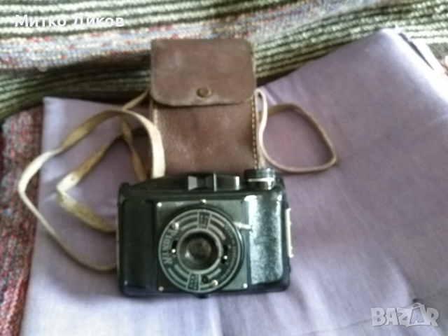 Фотоапарат Пионир Чехословакия от соца от 50-те на 20век калъф естествена кожа, снимка 4 - Антикварни и старинни предмети - 36455088