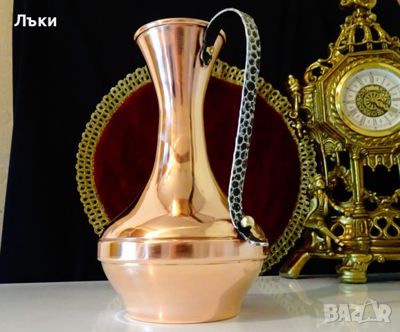  Медна кана за вино 1 литър. , снимка 4 - Антикварни и старинни предмети - 37654376