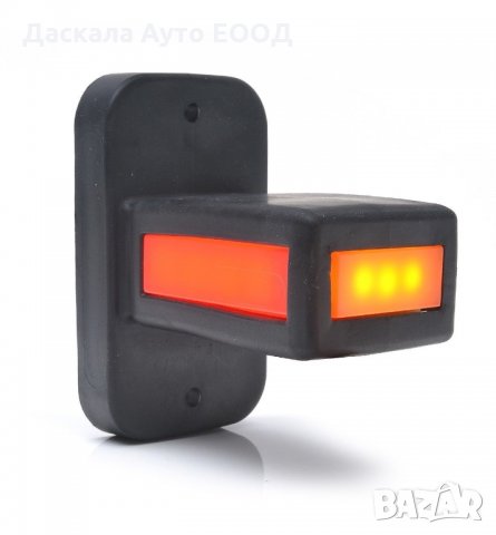 1 бр. ЛЕД LED тройни рогчета габарити НЕОН, е-маркиран 12-24V , Полша, снимка 3 - Аксесоари и консумативи - 35557598