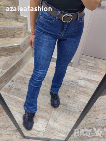 Дамски дънки с колан, снимка 3 - Дънки - 52732928