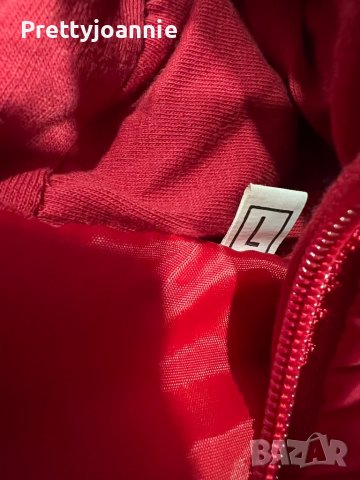 Червено яке размер Л, снимка 4 - Якета - 39480006